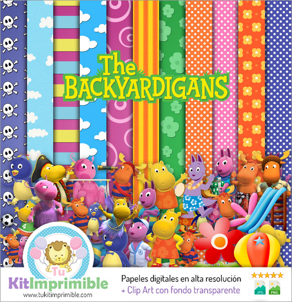 Backardigans M3 Digital Paper - Patterns, Characters and Accessories