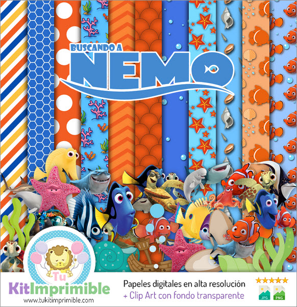Finding Nemo M3 Digital Paper - Patterns, Characters and Accessories