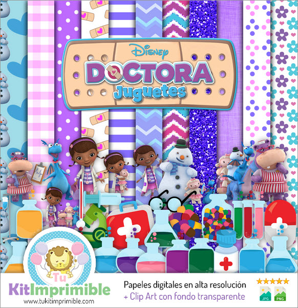 Doc McStuffins M3 Digital Paper - Patterns, Characters and Accessories
