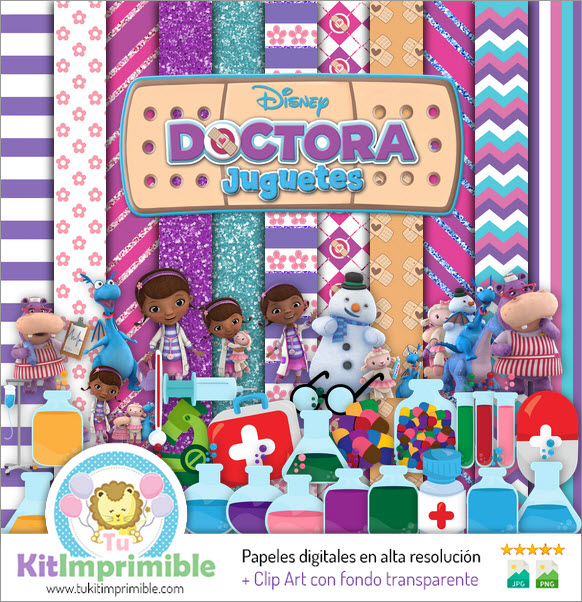 Doc McStuffins M5 Digital Paper - Patterns, Characters and Accessories