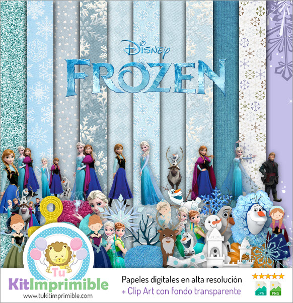 Papier numérique Frozen M10 - Motifs, personnages et accessoires
