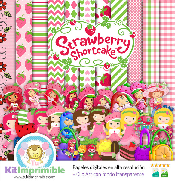 Papier numérique Strawberry M6 - Motifs, personnages et accessoires