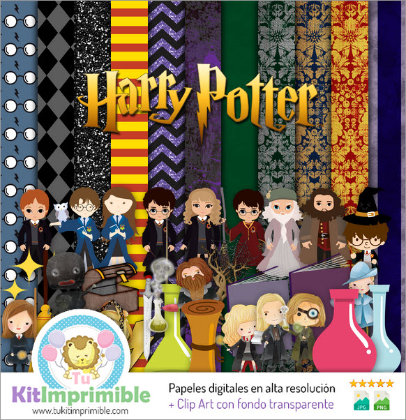 Цифровая бумага Harry Potter M1 - Выкройки, персонажи и аксессуары