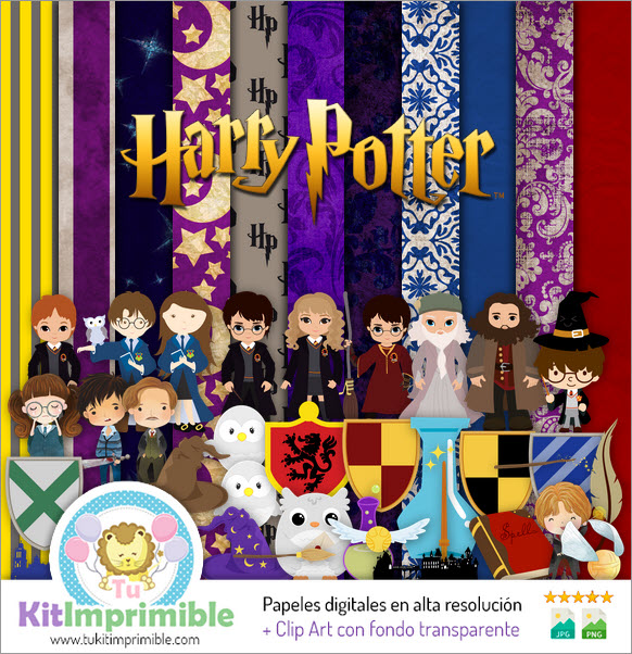 Harry Potter Digital Paper M2 - Patterns, Characters and Accessories