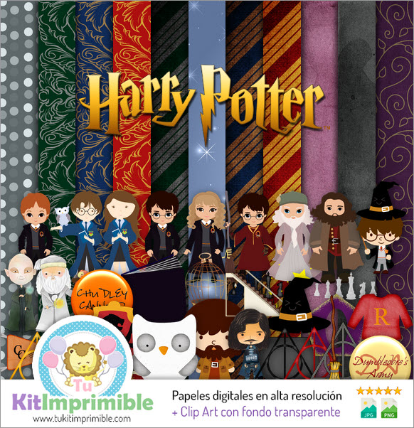 Harry Potter Digital Paper M3 - Patterns, Characters and Accessories