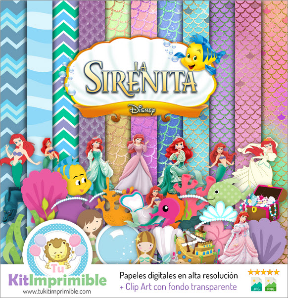 Carta digitale La Sirenetta Ariel M2 - Modelli, personaggi e accessori
