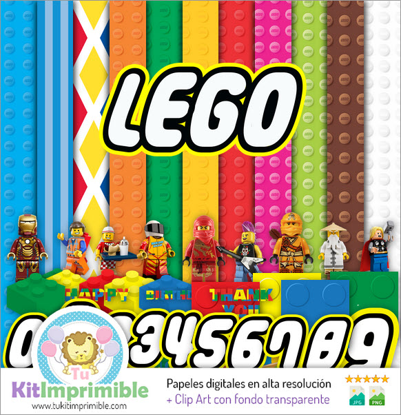 Papier numérique Lego M2 - Patrons, personnages et accessoires