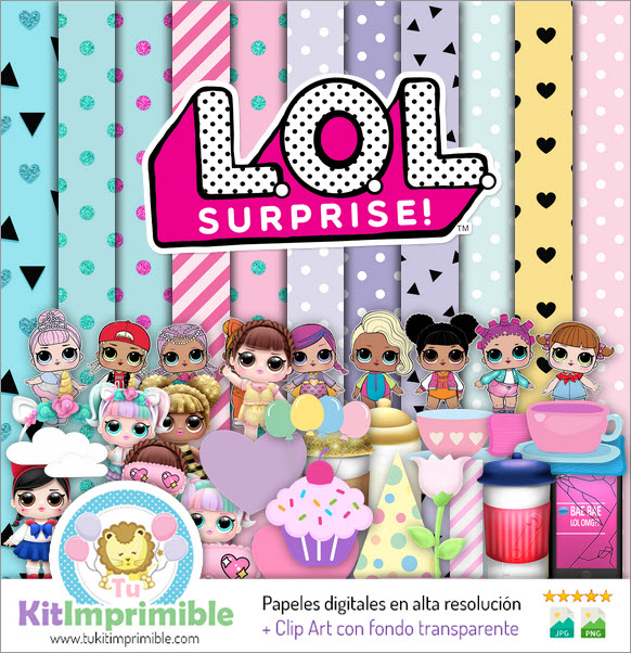 Lol Surprise Digital Paper M1 - Patterns, Characters and Accessories