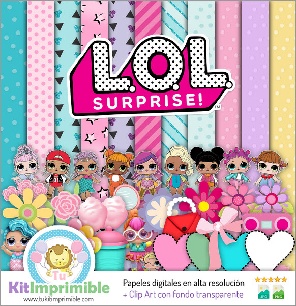 Lol Surprise Digital Paper M3 - Patterns, Characters and Accessories