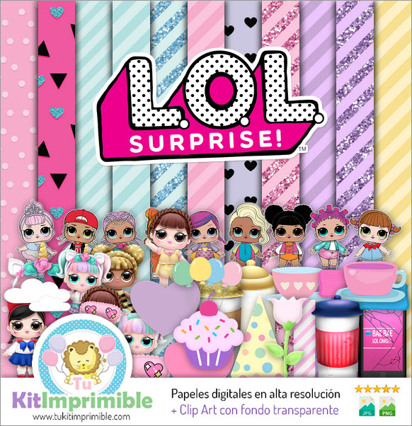 Lol Surprise Digital Paper M4 - Patterns, Characters and Accessories