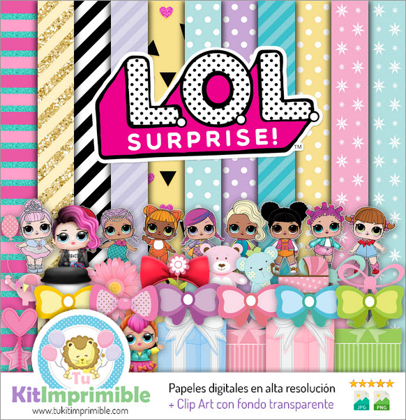 Lol Surprise Digital Paper M5 - Patterns, Characters and Accessories
