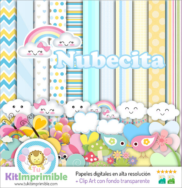 Cloud Digital Paper M2 - Patterns, Characters and Accessories