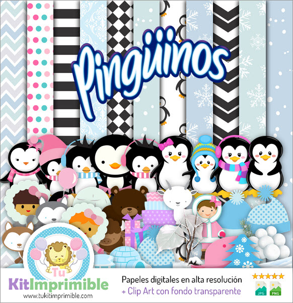 Penguin Digital Paper M1 – Muster, Charaktere und Zubehör