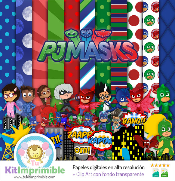 Pj Mask M2 Digital Paper - Patterns, Characters and Accessories