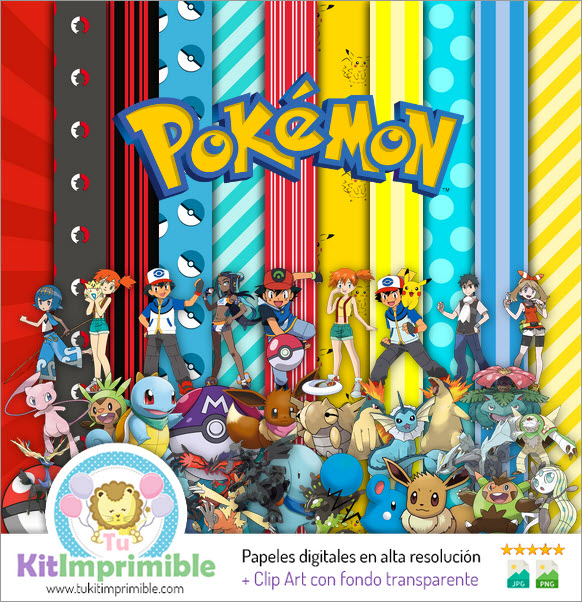 Pokemon Digital Paper M3 - Modelli, personaggi e accessori
