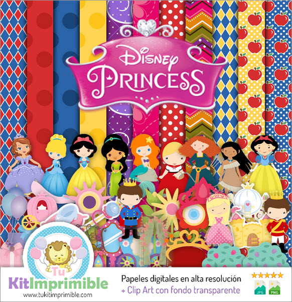 Princess Digital Paper M5 - Patterns, Characters and Accessories